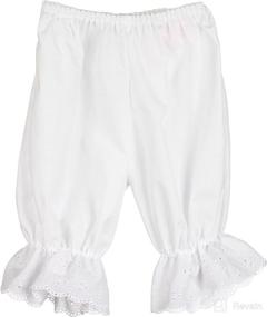 img 1 attached to Zazzy Baby Girls White Pantaloon Pettipants Bloomer Underpants