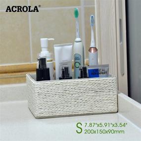img 1 attached to 🛁 Acrola Decorative Stackable Organizing Bathroom Kids' Home Store: A Stylish Solution for Organizing Your Bathroom Essentials