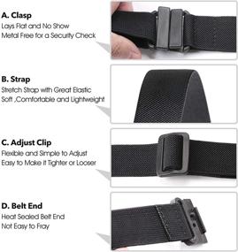 img 2 attached to Invisible Stretch Elastic Buckle Dresses Women's Accessories : Belts