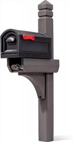 img 2 attached to Brown And Black Standard Mail Post And Mailbox Kit By Step2 (T2) - 502599 Lakewood