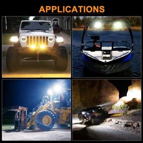 img 2 attached to Upgrade Your Off-Roading Experience With NAOEVO 4: 120W LED Light Pod With 6 Modes, Memory Function, And Waterproof Build For Truck Or Boat