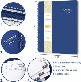 img 3 attached to 2023 Planner - 8X10 Weekly & Monthly, Flexible Cover, To-Do List | Jan 2023 - Dec 2023 Twin-Wire Binding