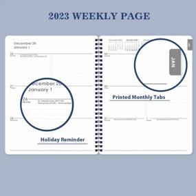 img 1 attached to 2023 Planner - 8X10 Weekly & Monthly, Flexible Cover, To-Do List | Jan 2023 - Dec 2023 Twin-Wire Binding