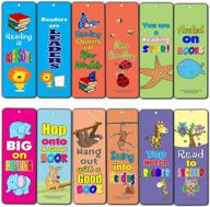 60-pack roarsome animal reading bookmarkers: inspire your kids to read with creanoso bulk set! logo