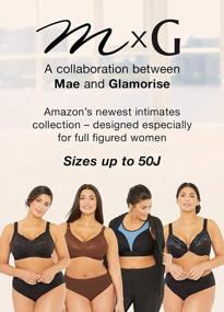 img 1 attached to MxG - A Mae And Glamorise Collaboration - Women'S Full Figure Plus Size Minimizer Comfort Support Bra