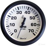 🚤 faria 32905 euro tachometer 7 gauge all outboard - white, 4" - ultimate performance monitoring system for outboard engines" logo
