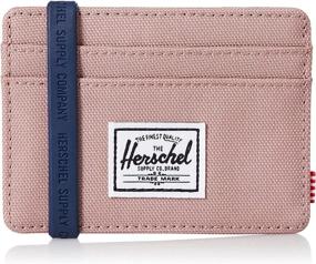 img 2 attached to 👔 Herschel Charlie Wallet: Stylish Black Crosshatch Men's Wallet and Money Organizer