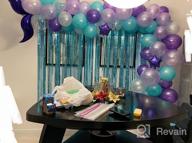 img 1 attached to Mermaid Balloon Garland Kit With 121Pcs Including Mermaid Tail Foil Balloons And Light Blue Foil Fringe Curtain For Under The Sea Party Decorations - JOYYPOP (Silver Color) review by Troy Kocur