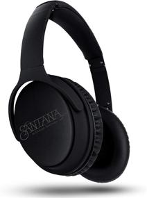 img 4 attached to 🎧 Santana OYE by Carlos Santana, Active Noise Cancelling Over-Ear Headphones, Bluetooth Headset with Microphone &amp; 40mm Drivers, Thundering Bass, Folding Headphone with Plush Protein Earpads, Black