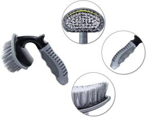 img 3 attached to 🔧 Ultimate Wheel Cleaning Solution: 2 Pcs Steel and Alloy Wheel Cleaning Brush for Car, Motorcycle, and Bicycle Tires