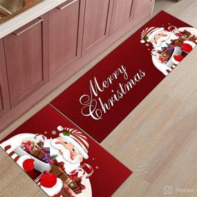 img 4 attached to Kitchen Christmas Indoor Winter Runner Kitchen & Dining via Kitchen & Table Linens