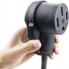 img 2 attached to NEMA 6-50P To 14-50R: The Ultimate 240V 50 Amp Welder, Dryer, EV Charger Power Cord Adapter By Morec