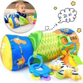img 4 attached to 👶 Ergonomic Baby Tummy Time Pillow Toys: Ideal Developmental Props for 3-6 Months & Beyond