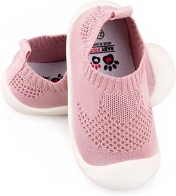 img 4 attached to Breathable Lightweight Sneakers - First Walking Trainers for Boys