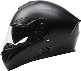 img 4 attached to 🏍️ YEMA YM-831 Full Face Motorcycle Helmet - DOT Approved Matte Black Helmet for Adult Men and Women, with Sun Visor - Ideal for Street Bike Racing and Crash Protection (Medium)