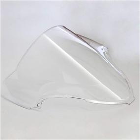 img 1 attached to Windshield Windscreen Double Bubble For Suzuki Hayabusa GSXR1300 1996-2007 1996 1997 1998 1999 2000 2001 2002 2003 2004 2005 2006 20077 (Clear)