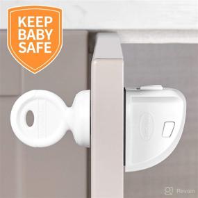 img 1 attached to 🔒 BBTKCARE Cabinet Locks for Babies: Adhesive Magnetic Baby Locks for Baby Proofing - Set of 4 Locks with 1 Key