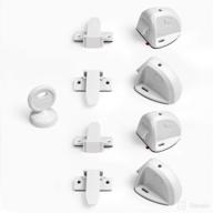 🔒 bbtkcare cabinet locks for babies: adhesive magnetic baby locks for baby proofing - set of 4 locks with 1 key logo