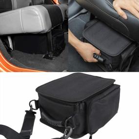img 4 attached to Maximize Storage Space With YOCTM Under Seat Organizer For Jeep Wrangler JK JL JLU 4XE And Gladiator JT Models