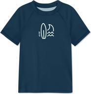 besserbay solid rashguard quick dry tshirt boys' clothing : swim logo