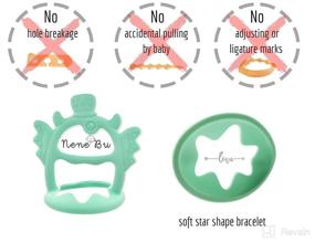 img 1 attached to Nene Bu Baby Teething Toys & Teethers for Babies 0-6 Months | Teething Toys for Babies 6-12 Months | Silicone Chew Toys for Babies | Baby Sensory Items | Must-Have Teething Accessories | Pacifier Substitute