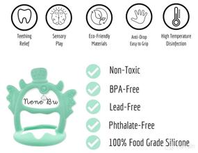 img 2 attached to Nene Bu Baby Teething Toys & Teethers for Babies 0-6 Months | Teething Toys for Babies 6-12 Months | Silicone Chew Toys for Babies | Baby Sensory Items | Must-Have Teething Accessories | Pacifier Substitute