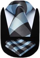 🎩 hisdern wedding handkerchief necktie pocket men's accessories - top choice for ties, cummerbunds & pocket squares logo