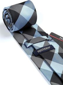 img 1 attached to 🎩 HISDERN Wedding Handkerchief Necktie Pocket Men's Accessories - Top Choice for Ties, Cummerbunds & Pocket Squares