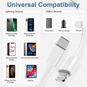 img 2 attached to MFi Certified Fast Charging USB C To Lightning Cable - 2Pack 6FT For IPhone 14/13/12/11 ProMax/XR/XS/X/8/8 Plus Compatibility