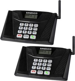 img 4 attached to Wireless Home Intercom System - SANZUCO Hand Free With Group Call, Long Range Two Way Communication, 18 Channels, Real Time Connectivity, Ideal For Business, House, And Hotel Use (Pack Of 2)