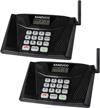 wireless home intercom system - sanzuco hand free with group call, long range two way communication, 18 channels, real time connectivity, ideal for business, house, and hotel use (pack of 2) logo