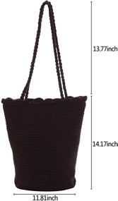 img 2 attached to 👜 Ichic Boutique Crochet Shoulder Handbags for Women- Stylish Handbags & Wallets with Shoulder Strap
