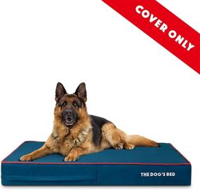 img 2 attached to 🐾 Premium Replacement Outer Cover for The Dog's Bed - Washable Oxford Fabric - Extra Large Size, Blue with Red Piping