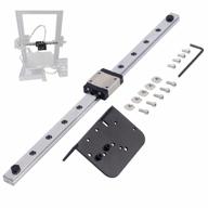 enhanced ender 3 linear rail guide kit with stainless steel mgn12c carriage block and slider for 3d printers - compatible with creality ender 3/pro/v2 (300mm, c-type) logo