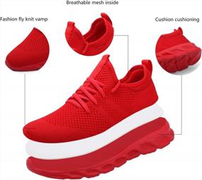 img 1 attached to Comfortable And Stylish Women'S Walking Shoes And Tennis Sneakers - Lightweight And Durable Casual Lace-Up Running Shoes From Damyuan
