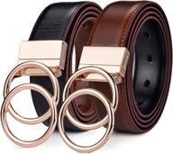 beltox leather reversible rotated buckle women's accessories in belts logo