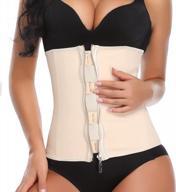 get fit in style with kiwi rata women's x-shape latex corset waist trainer with double straps and faja trimmer belt logo