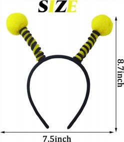 img 3 attached to Get Buzzing With TIHOOD'S 14PCS Bee Tentacle Headbands – The Perfect Hair Hoops For Halloween And Christmas Parties!