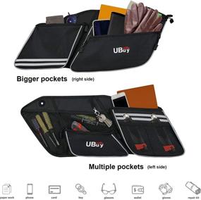 img 2 attached to 🛍️ Touring Street Glide Saddlebag Organizers Bag for 2014-2020 - Road King, Road Glide, Electra Glide - Motorcycle Saddle Bag Side Storage Bags, 2 Pack