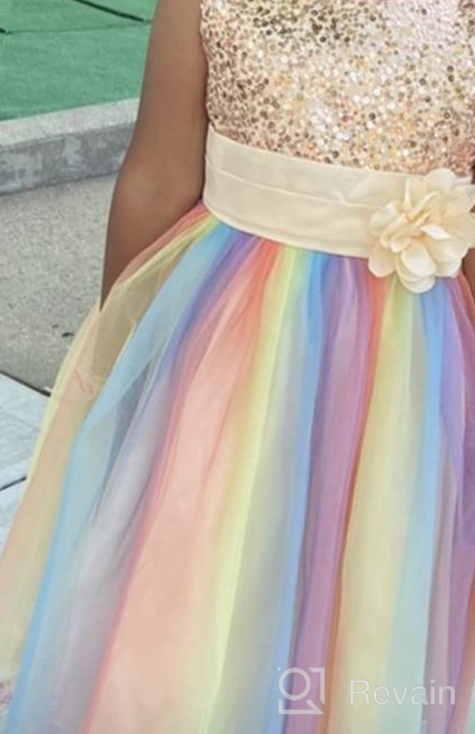 img 1 attached to 👸 Sparkling Super Fairy Flower Rainbow Princess Girls' Dresses - Magical Clothing for Playful Fashionistas review by Becky Maldonado