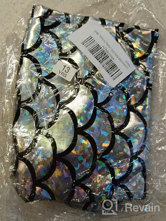 img 1 attached to 🧜 Loxdonz Kids Baby Girls Mermaid Fish Scale Stretch Long Leggings Tight Pants: Sparkle and Swim in Style review by Terrence Tucker