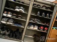 img 1 attached to Keep Your Shoes Organized And Dust-Free With UDEAR'S 9-Tier Shoe Rack In Grey review by Martin Alvarez