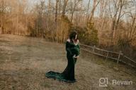 img 1 attached to Capture Beautiful Memories With JustVH Velvet Maternity Photography Dress review by Stephanie Elliott