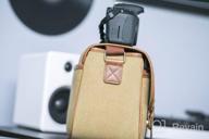 img 1 attached to Classic Camera Bag, Evecase Large Canvas Messenger SLR/DSLR Shoulder Case With Leather Trim, Tablet Compartment And Removable Insert For Mirrorless, Micro 4/3, Compact System, High Zoom Digital Camera review by Nick Tucker