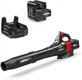 img 4 attached to Snapper HD 48V MAX Cordless Electric 450 CFM Leaf Blower Kit With 2.0 Battery And Rapid Charger
