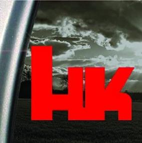 img 1 attached to HK HECKLER And KOCH Red Decal: Enhance Your Car or Truck with a Stylish Red Window Sticker