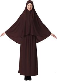 img 4 attached to XINFU Womens Muslim Comfortable Costumes Women's Clothing via Dresses