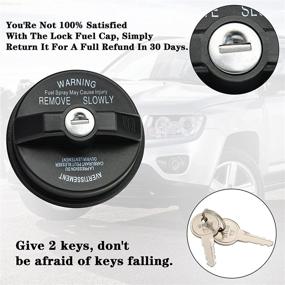 img 1 attached to 🔒 05278655AB Locking Gas Cap Fuel Cap for Chrysler Dodge Jeep Ram - Challenger Grand Caravan Ram 1500, Grand Cherokee Wrangler JK TJ Liberty Compass Patriot Town & Country Pacifica, and More.