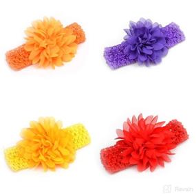 img 1 attached to 👶 Set of 20 Fireboomoon Baby Girl Headbands - Elastic Crochet Hair Accessories, Boutique Girls' Stretch Headbands for Baby Girls - Perfect Hair Accessory