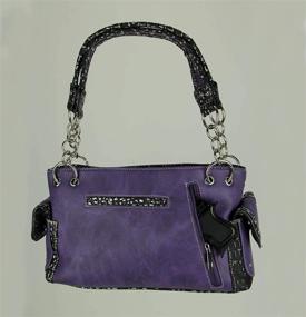 img 3 attached to 👜 Western Rhinestone Concealed Handbag Wallet - Stylish Women's Shoulder Bag and Wallet Combination